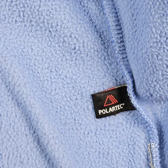 L.L.Bean Fleece Jacket Womens Medium Blue Polartec Full Zip Cozy Stretch 259072 - Picture 9 of 13